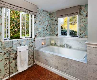 Обои в ванную комнату Обои в ванную комнату